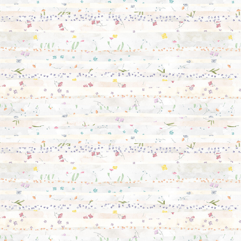 Soft Spoken - Potpourri Pressed Flower Stripe sewing and quilting product