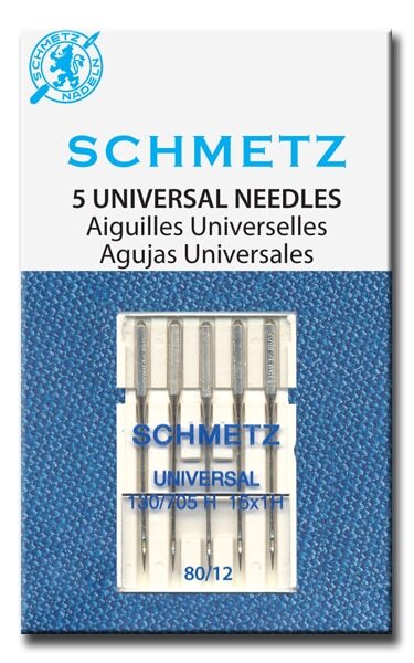 Schmetz Needles - Universal 12/80 - 5 Pack , quilting and needlework