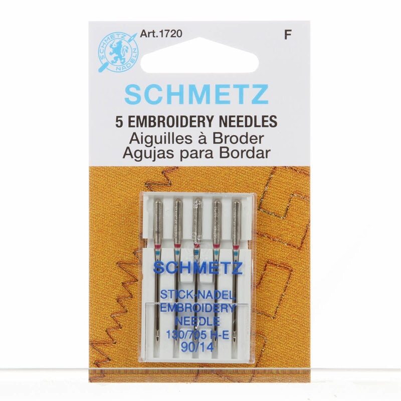 Schmetz Needles - Embroidery 90/14 5 Pack , quilting and needlework