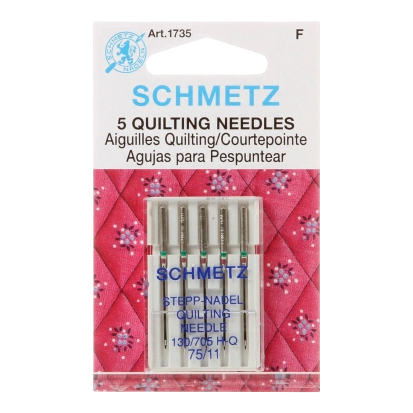 Schmetz Needles - STEPP-Nadal Quilting 75/11 5 pk , quilting and needlework