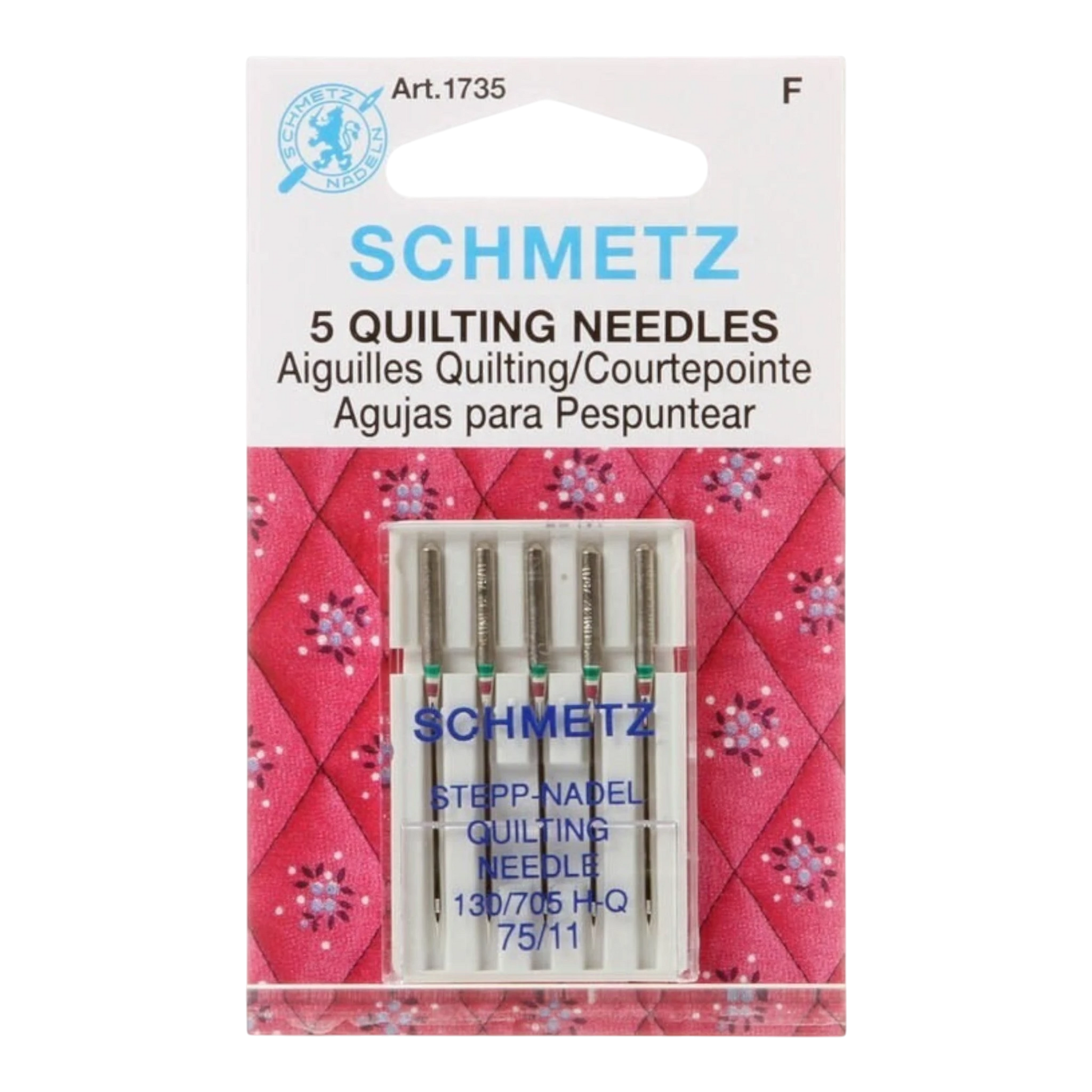Schmetz Needles - STEPP-Nadal Quilting 75/11 5 pk , quilting and needlework