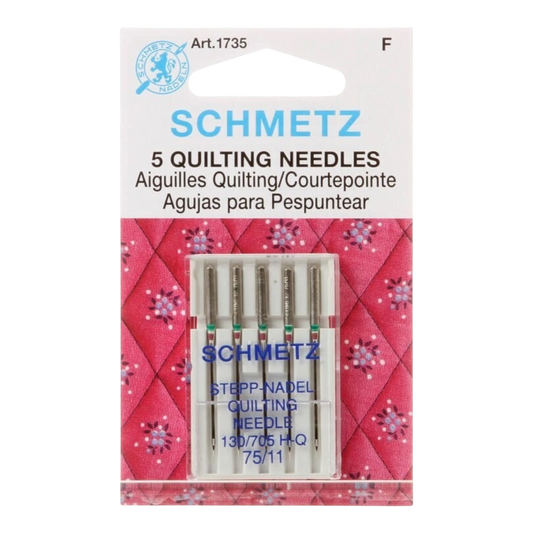 Schmetz Needles - STEPP-Nadal Quilting 75/11 5 pk , quilting and needlework