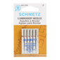 Schmetz Embroidery Machine Needle Size 75/11 pk5 , quilting and needlework