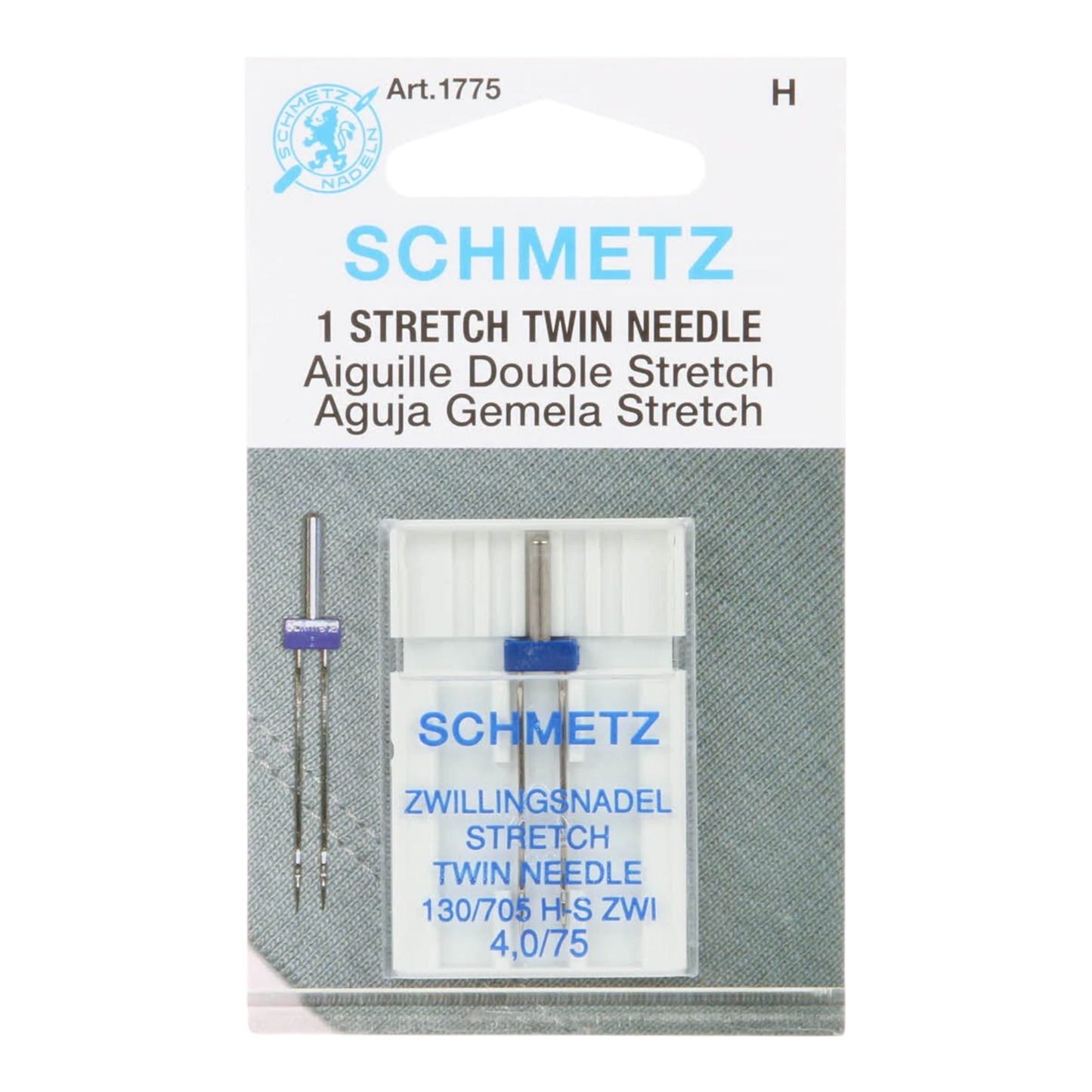 Schmetz Twin Stretch Machine Needle Size 75/4 1ct , quilting and needlework