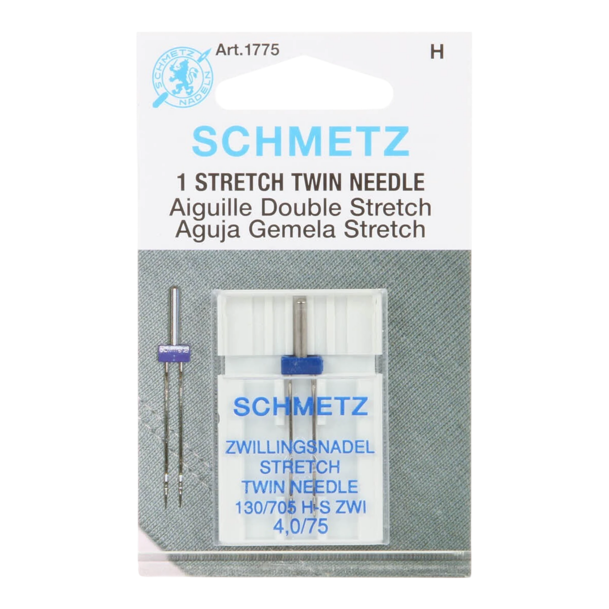 Schmetz Twin Stretch Machine Needle Size 75/4 1ct , quilting and needlework