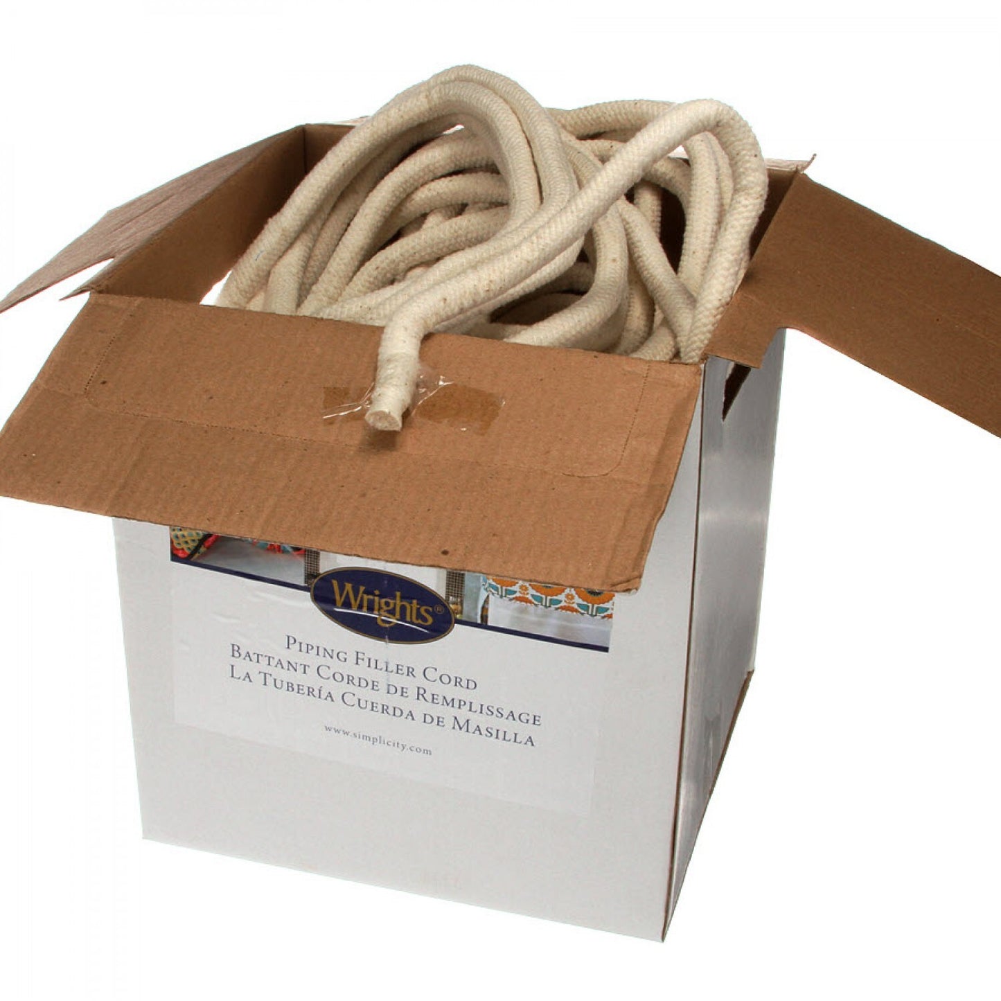 Cotton Piping 17 mm - Natural for patchwork, quilting and sewing