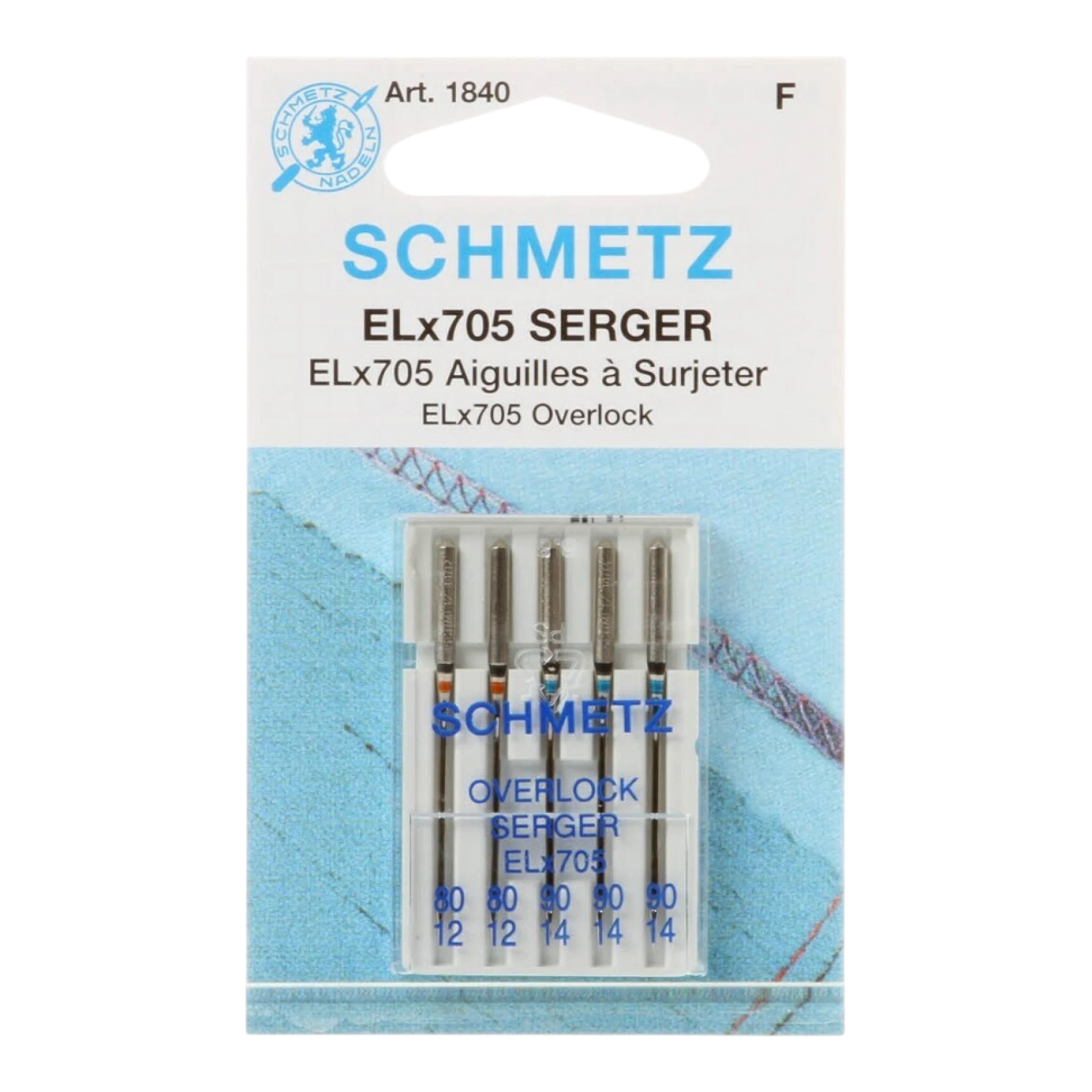 Schmetz Overlock / Serger Machine Needle ELX705 Size 80/90 , quilting and needlework
