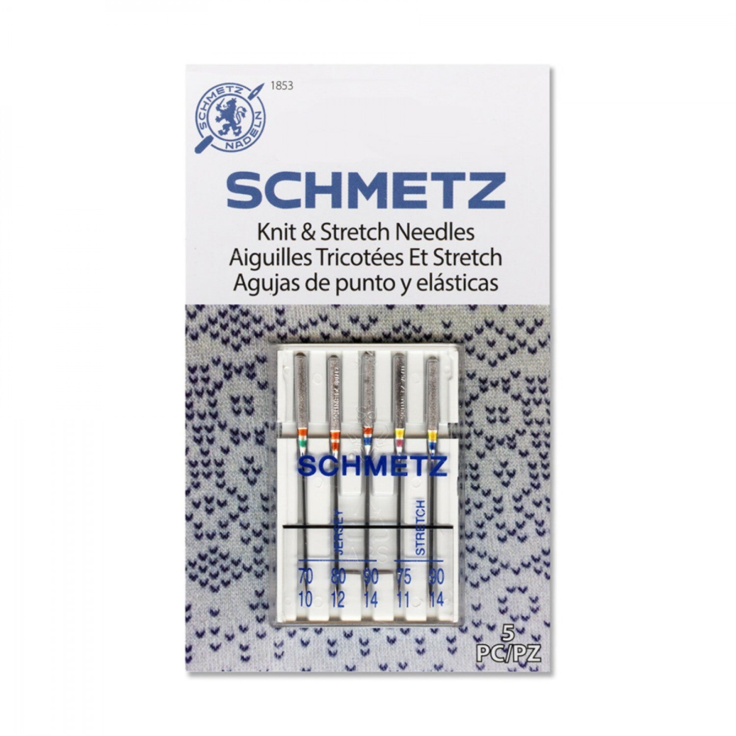 SCHMETZ Knit & Stretch Needles 5 Pack , quilting and needlework