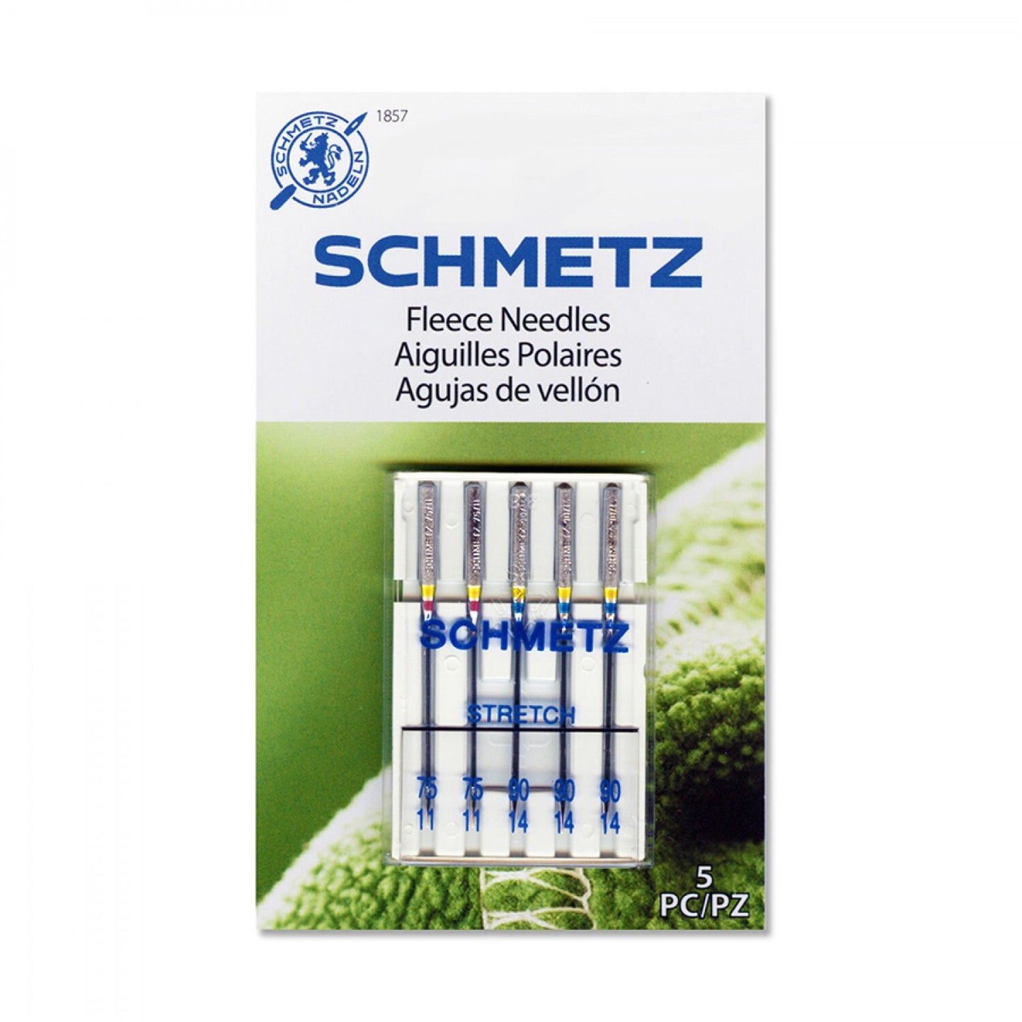 SCHMETZ Fleece Needles pk5 , quilting and needlework