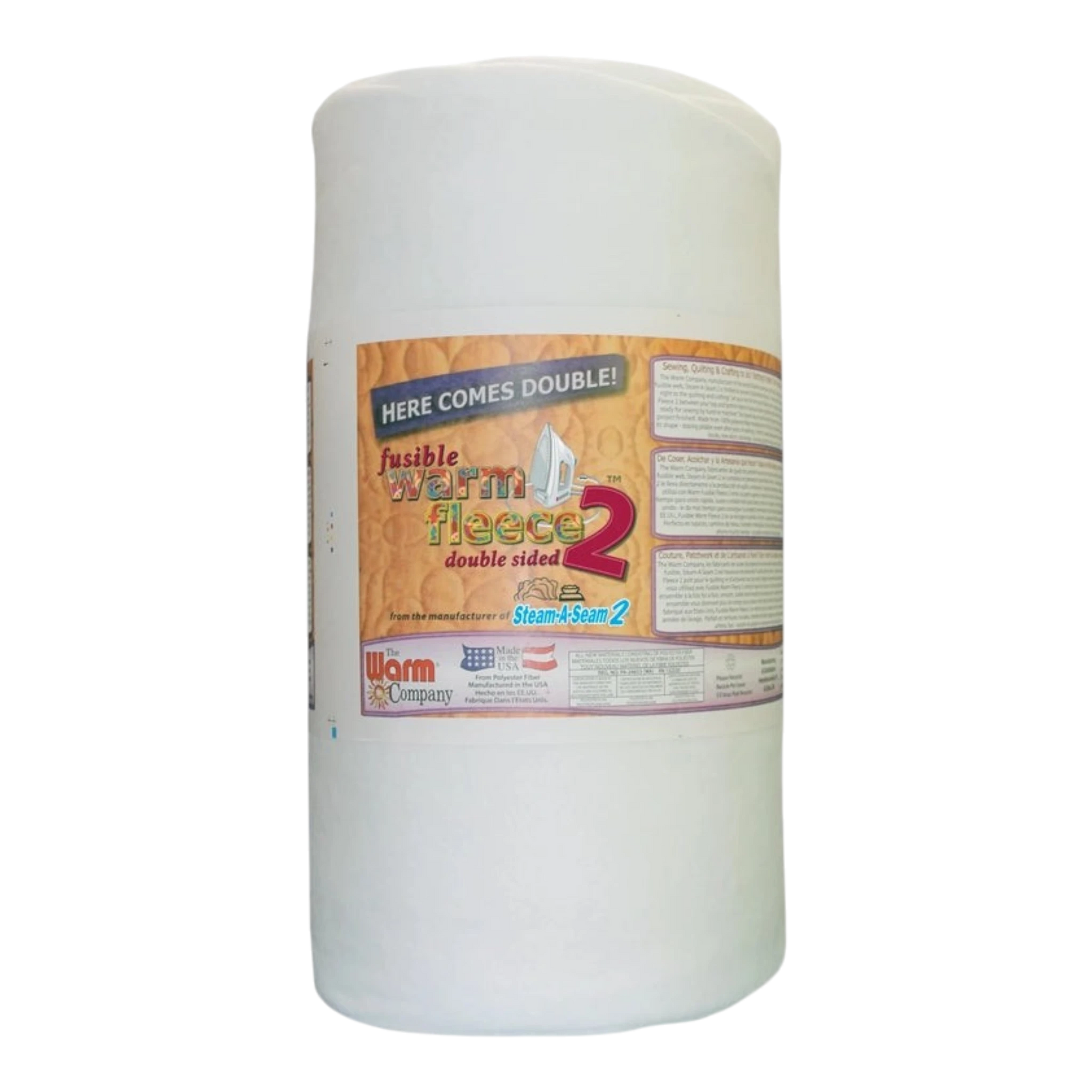 Warm Fleece Double Sided Fusible Batting 1143 mm for applique, sewing and craft projects