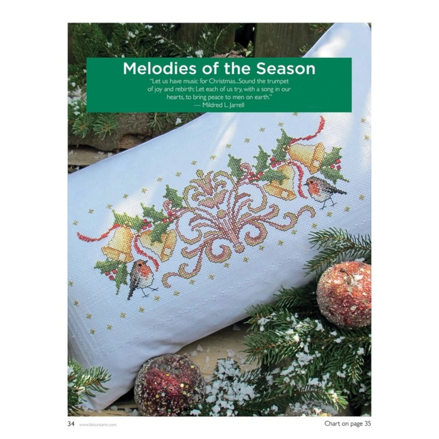 Holiday Cheer in Cross Stitch Book , quilting and craft projects