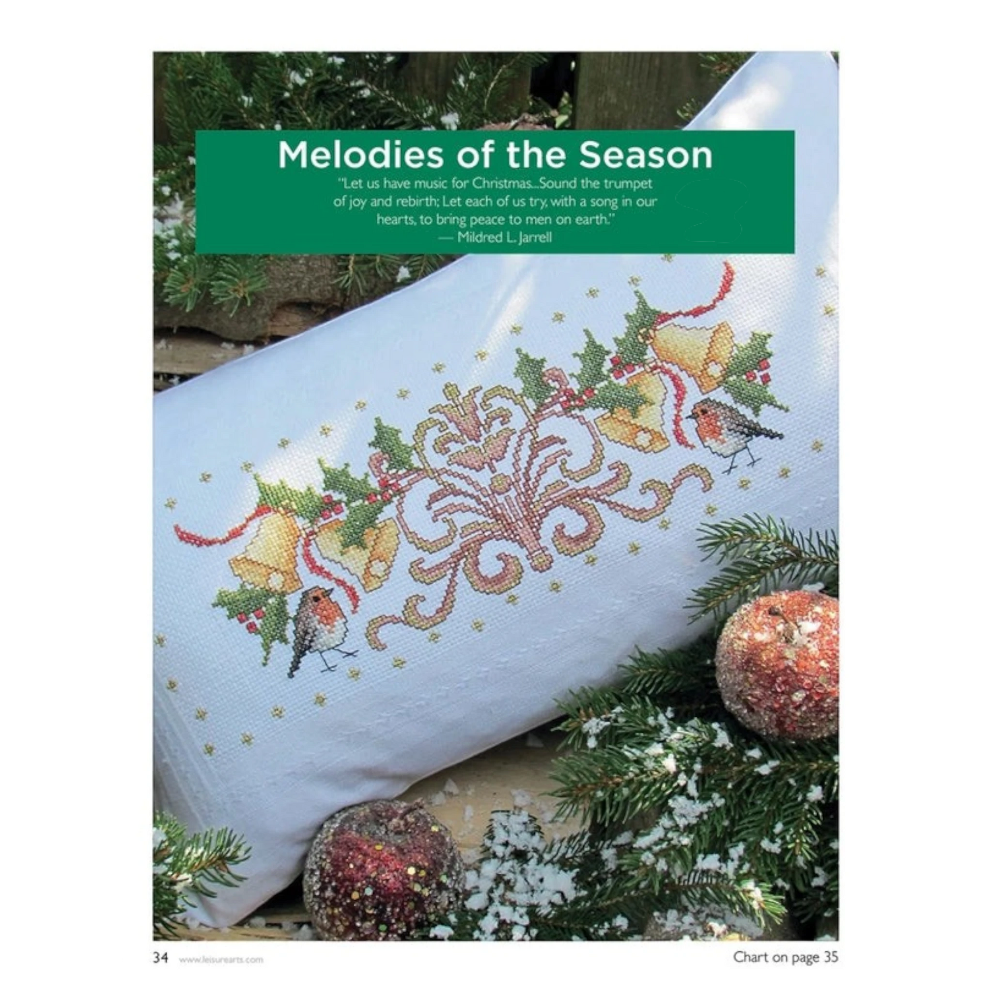 Holiday Cheer in Cross Stitch Book , quilting and craft projects