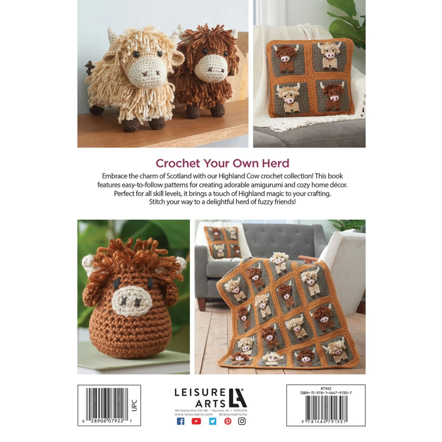 Highland Cows Crochet Book