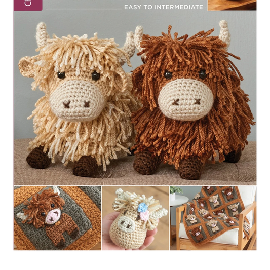 Highland Cows Crochet Book