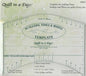 Scallop Vine & Waves Template for precise cutting, marking and patchwork
