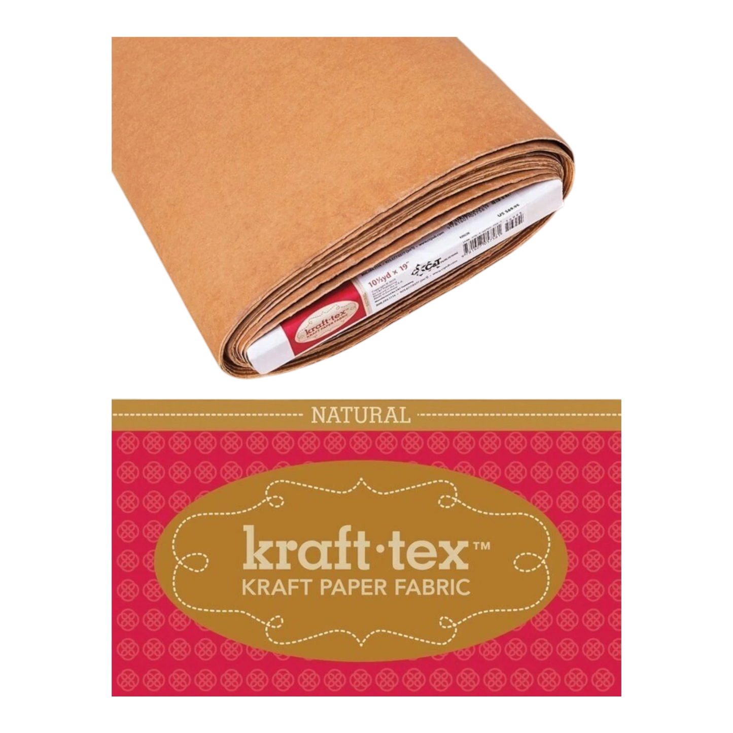 Kraft-tex Kraft Paper Fabric Unwashed - Natural
