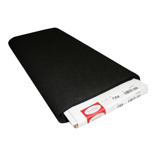 Kraft-tex Kraft Paper Fabric Unwashed - Black , pattern making and craft projects