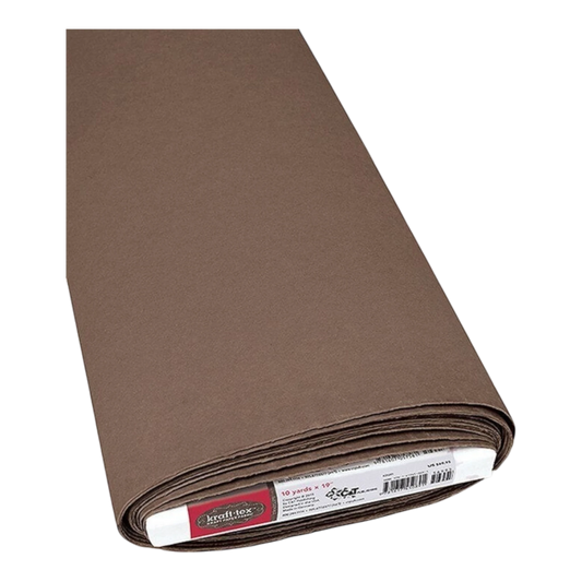 Kraft-tex Kraft Paper Fabric Unwashed - Chocolate , pattern making and craft projects