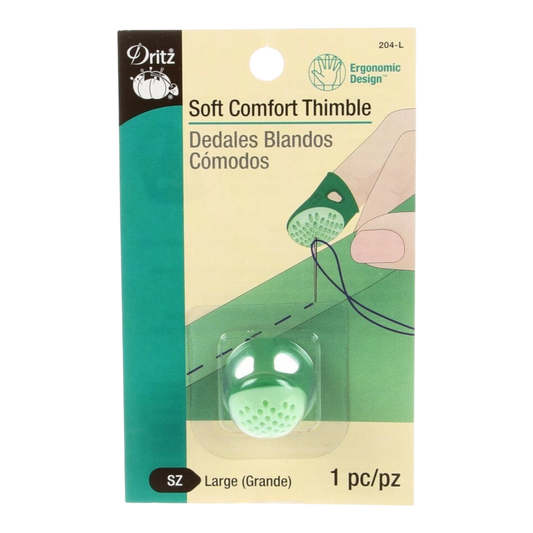 Soft Comfort Thimble LARGE for hand sewing, quilting and needlework