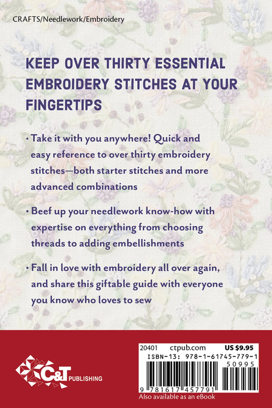 Embroidery Stitching Handy Pocket Guide Book