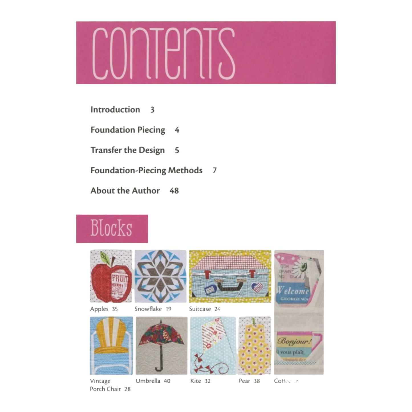 Paper Piecing Handy Pocket Guide , pattern making and craft projects
