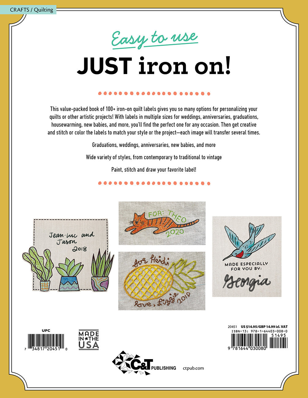 More Best-Ever Iron-On Quilt Labels book – book preview 1