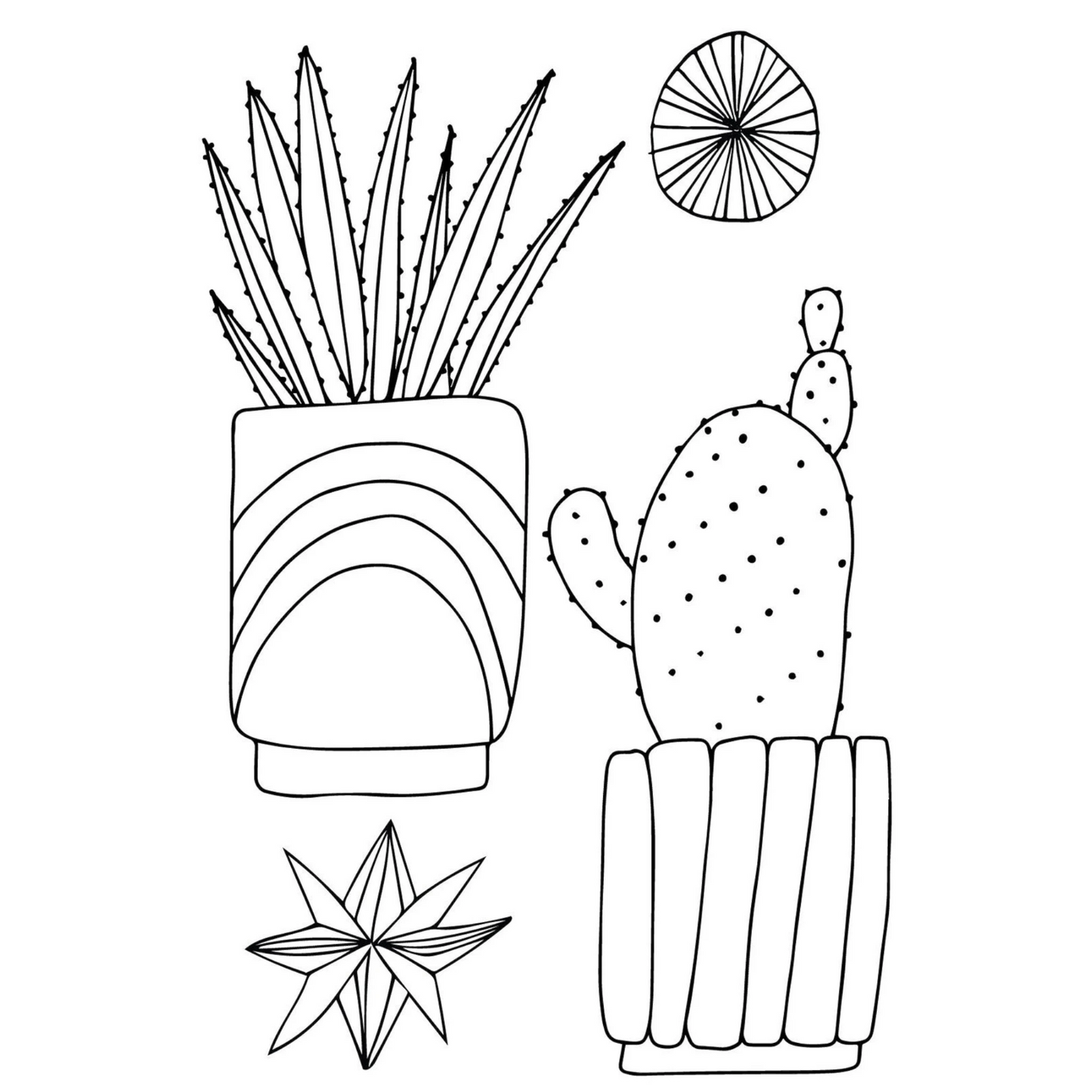 Iron on Urban Jungle Houseplants Succulents Cacti and More sewing and quilting product