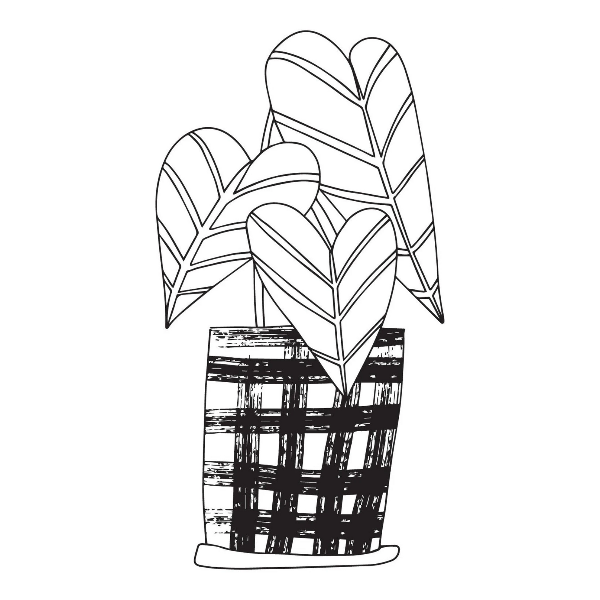 Iron on Urban Jungle Houseplants Succulents Cacti and More sewing and quilting product