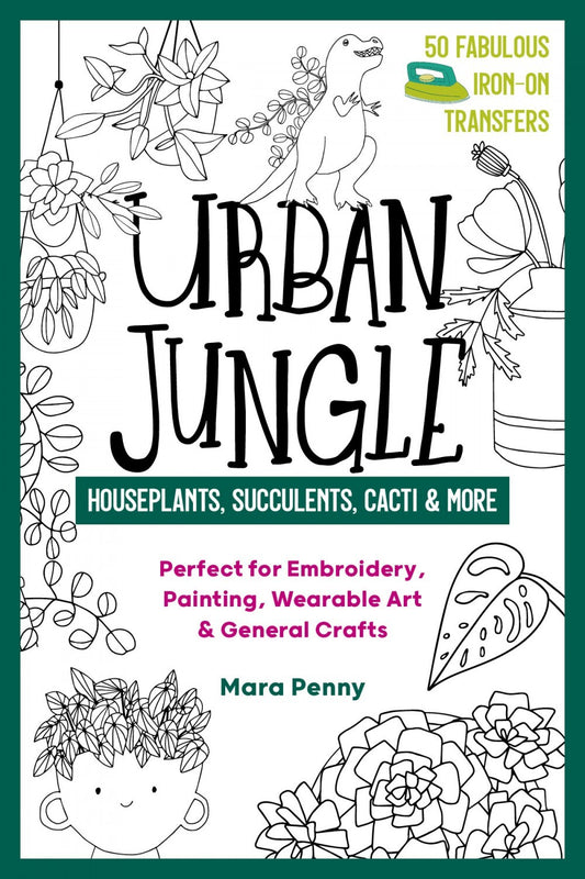 Iron on Urban Jungle Houseplants Succulents Cacti and More sewing and quilting product