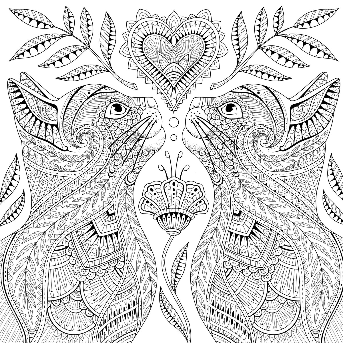 My Cat Mandala Coloring Book – book preview 1