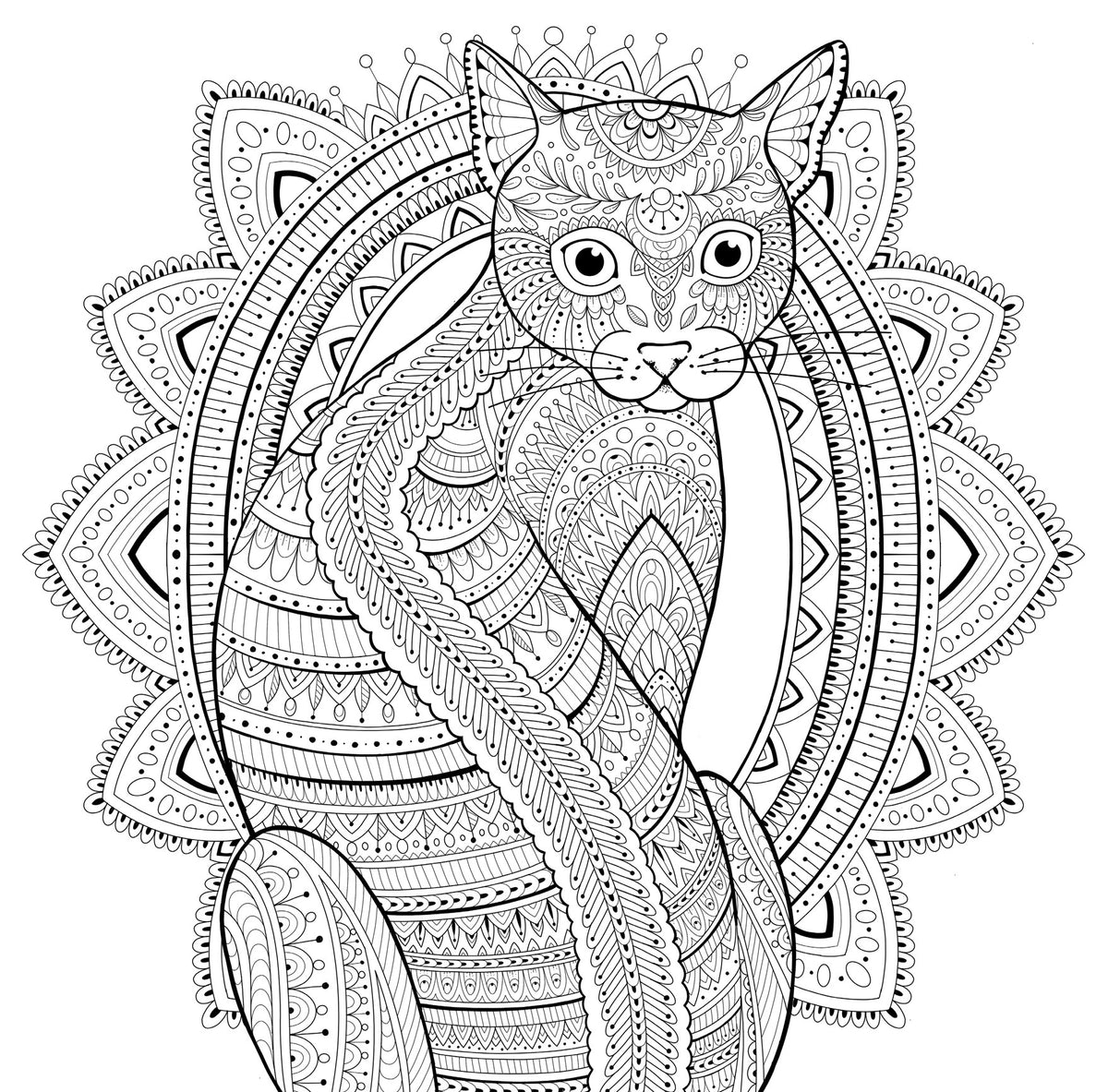 My Cat Mandala Coloring Book – book preview 3