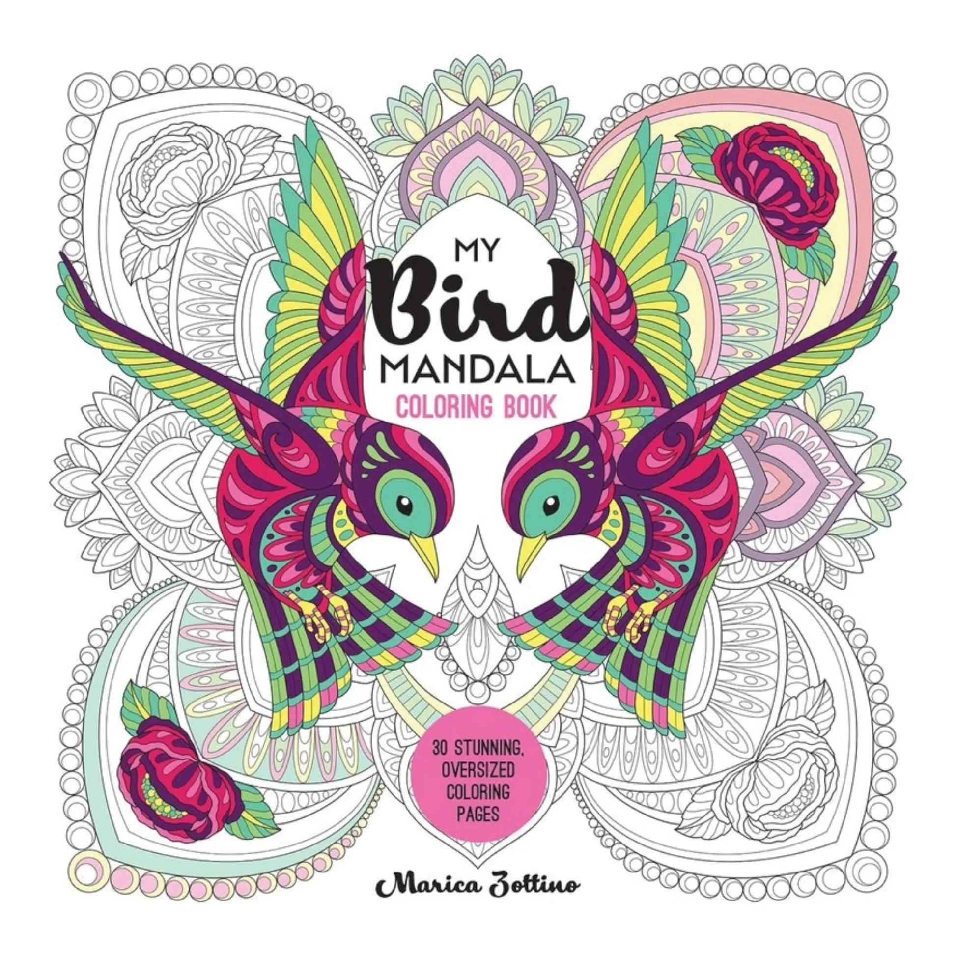 My Bird Mandala Coloring Book for bag making and sewing projects
