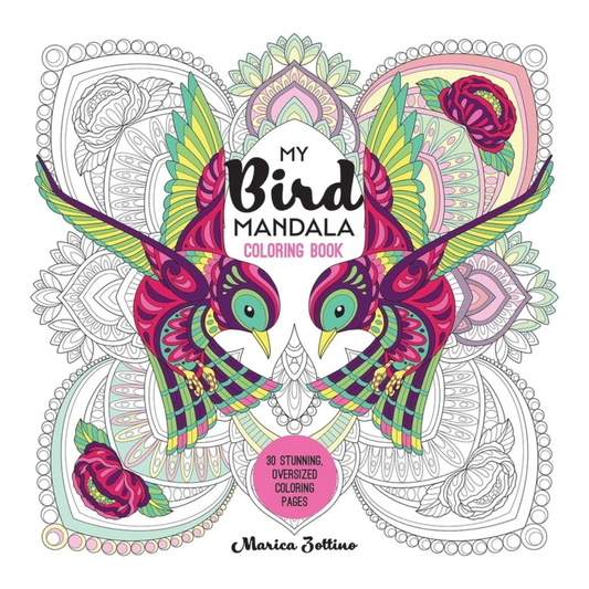 My Bird Mandala Coloring Book for bag making and sewing projects