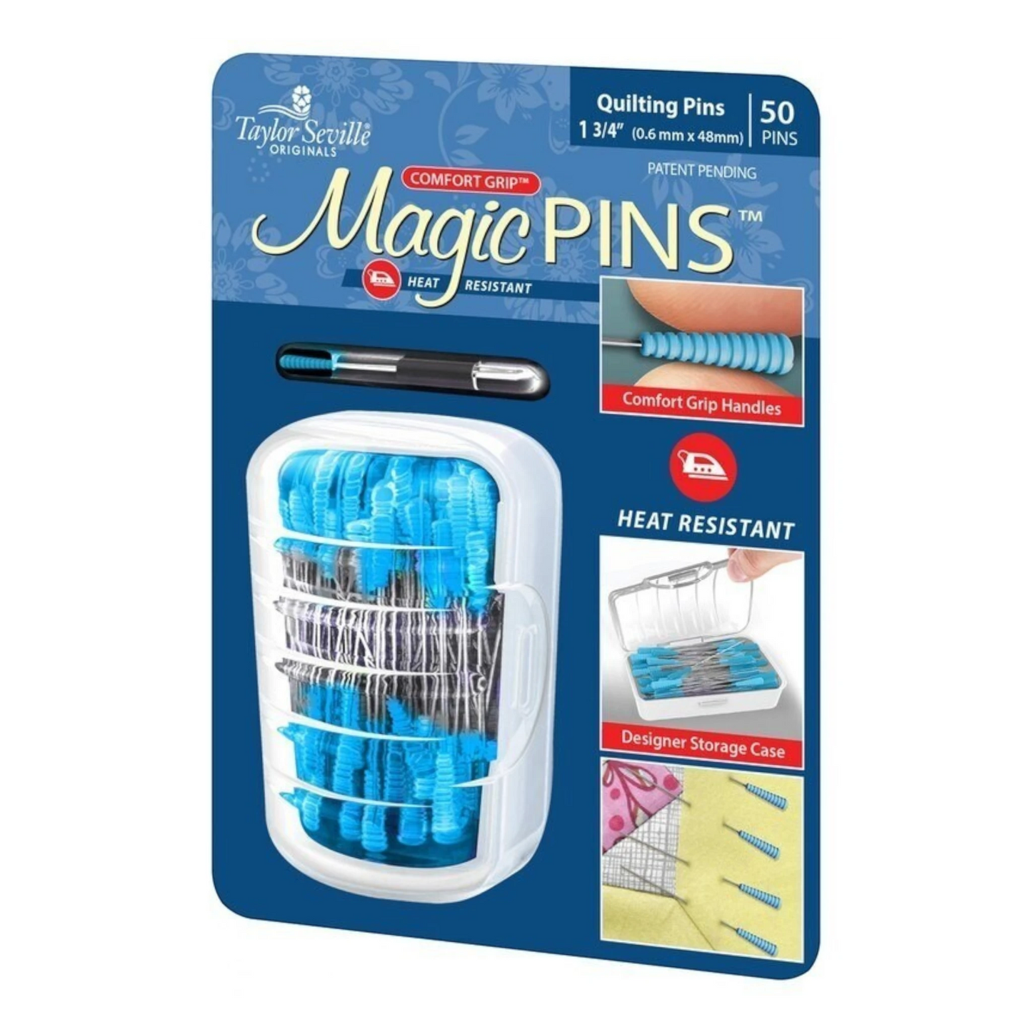 Magic Pins In Designer Case 50pc , quilting and needlework