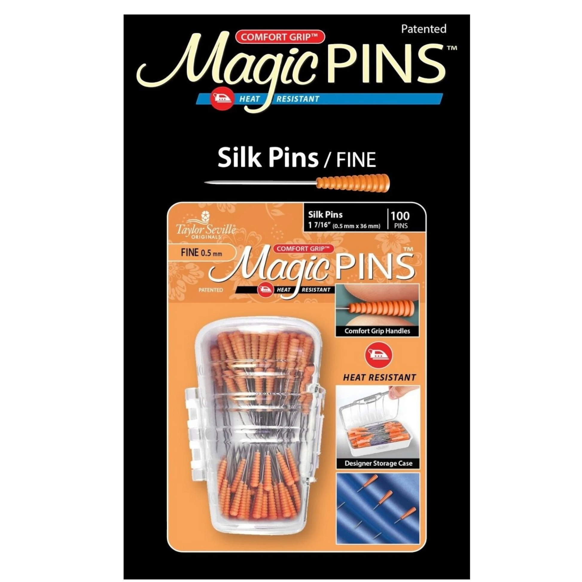 Magic Pins Silk Fine 100pc , quilting and needlework