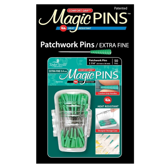 Magic Pins Patchwork Extra Fine 50pc for garment repair, mending and sewing projects