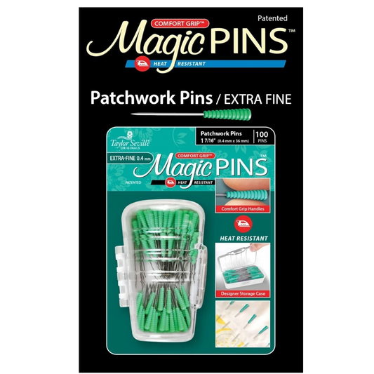 Magic Pins Patchwork Extra Fine 100pc for garment repair, mending and sewing projects