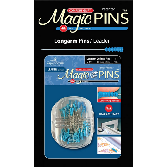 Magic Pins Long Arm Leader 50pc , quilting and needlework