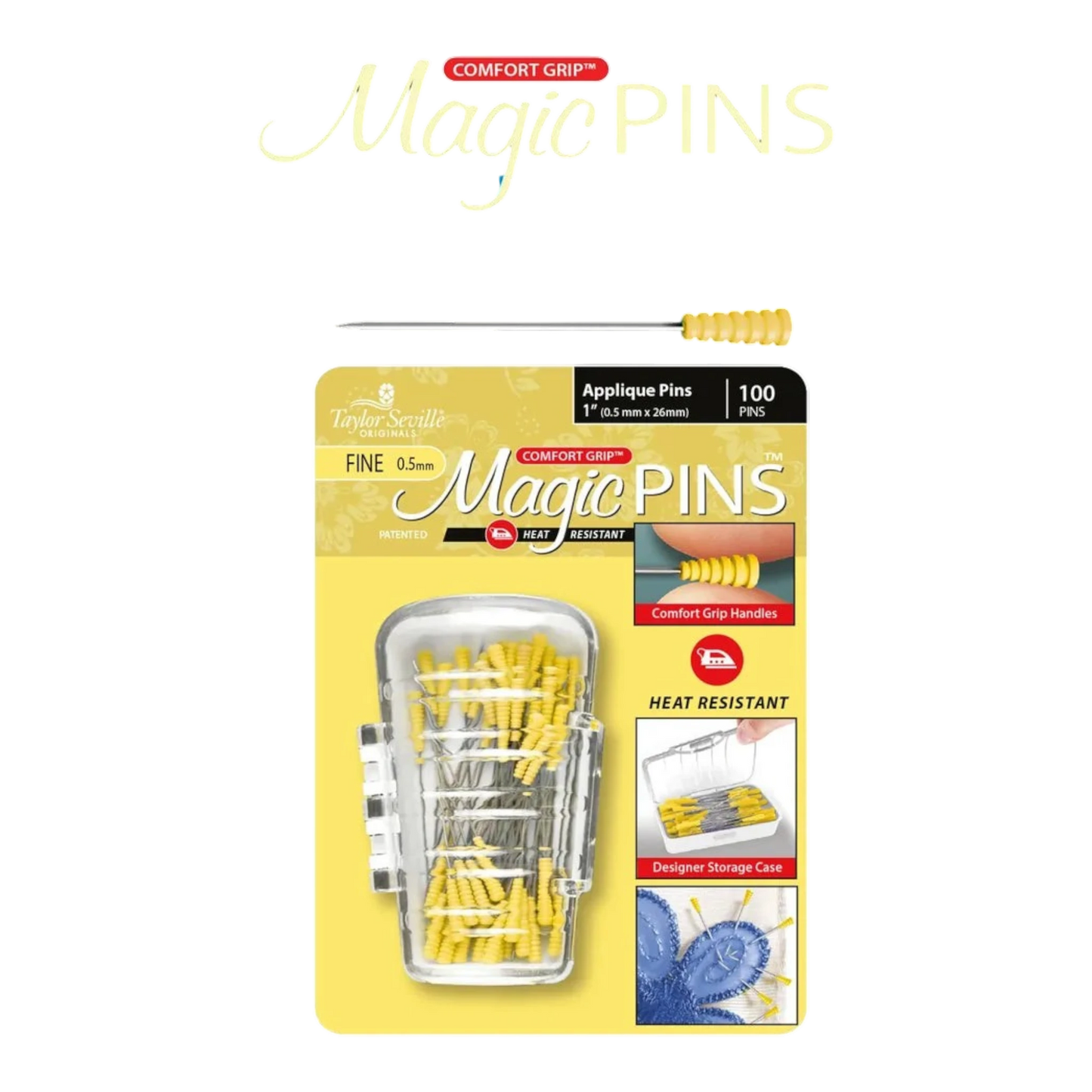 Magic Pins Applique Fine 100pc , quilting and needlework