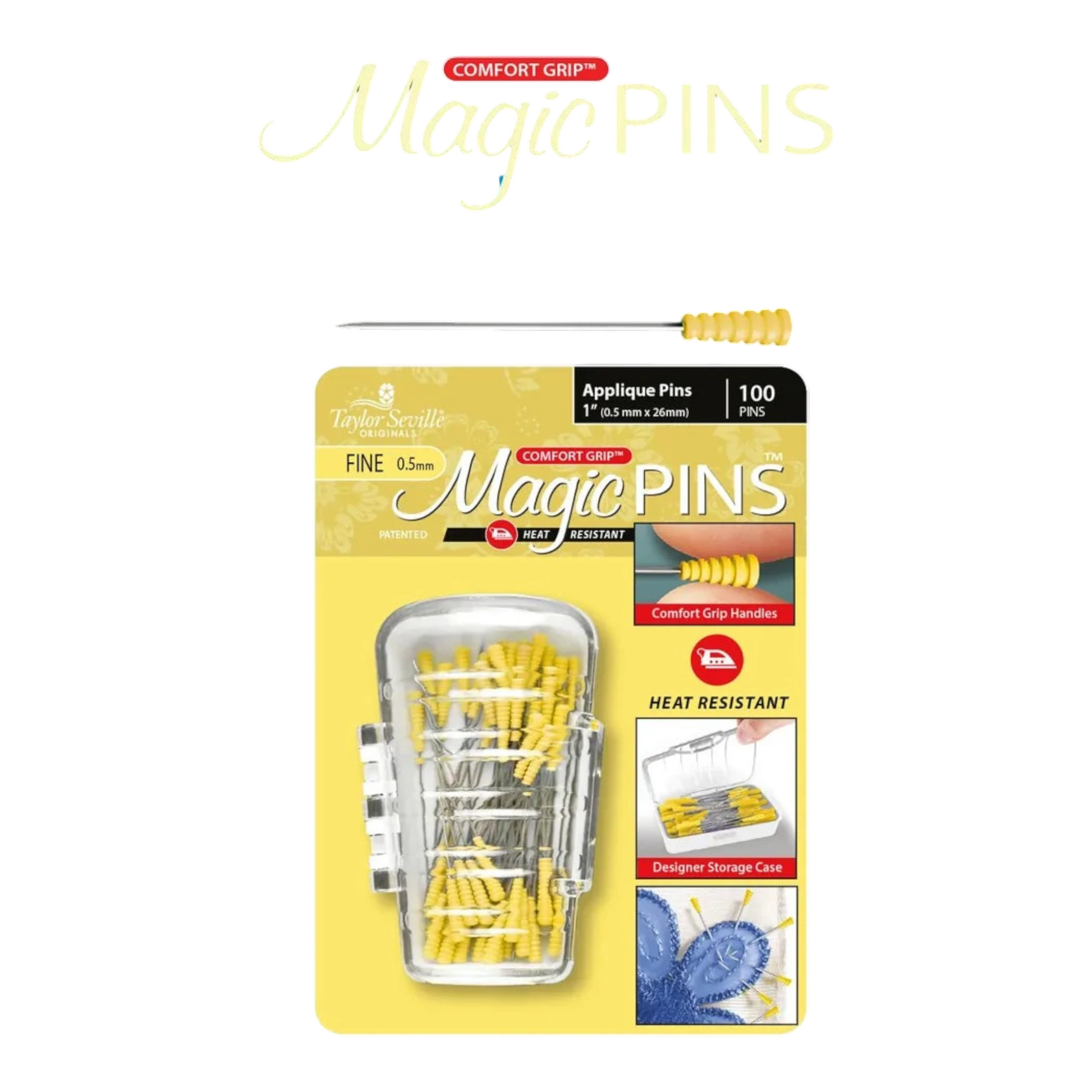 Magic Pins Applique Fine 100pc , quilting and needlework