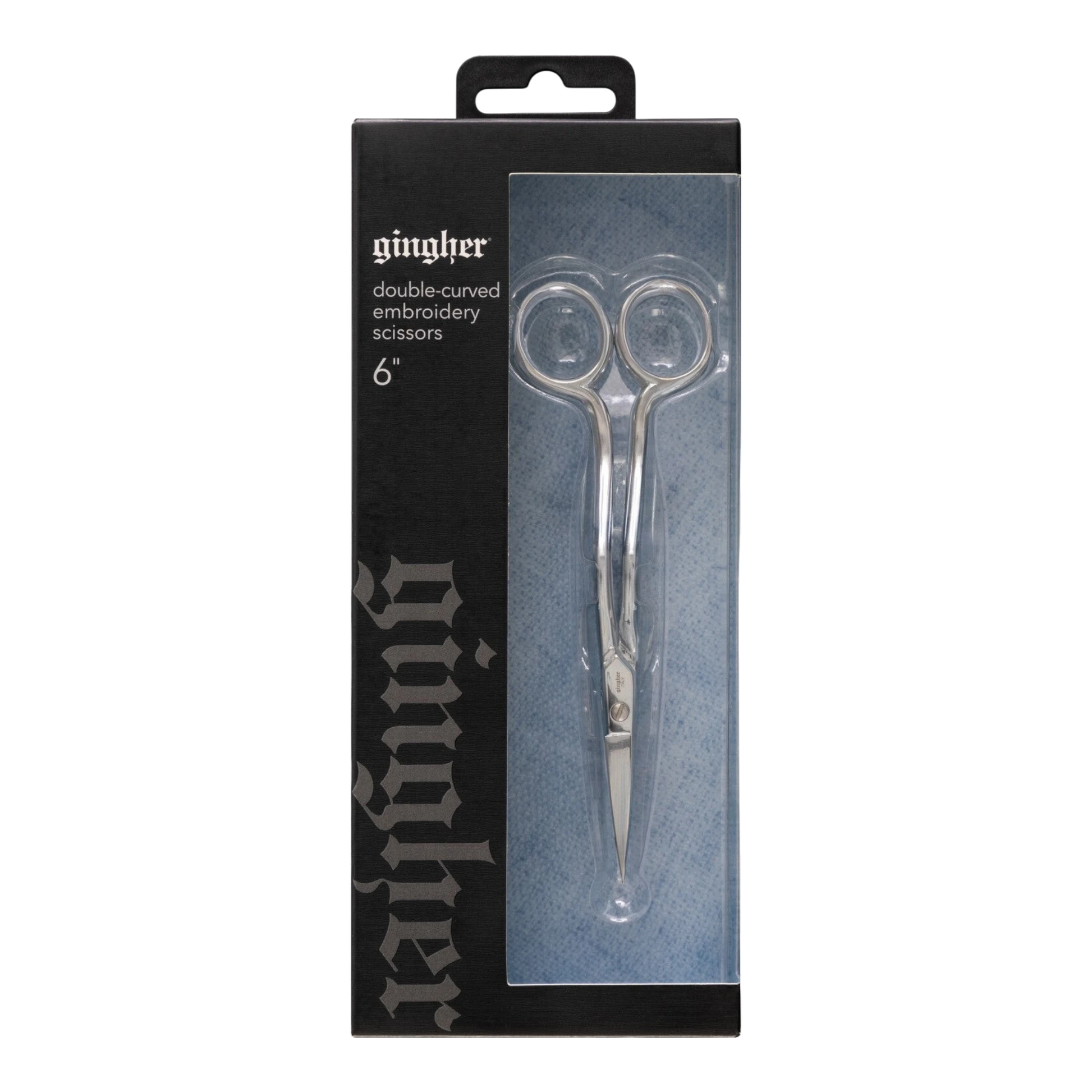 Gingher 152 mm Double Curved Embroidery Scissors , quilting and fabric cutting