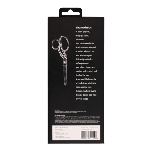 Gingher 203 mm Serrated/Knife Edge Dressmakers Shears Blunt Tip , quilting and fabric cutting