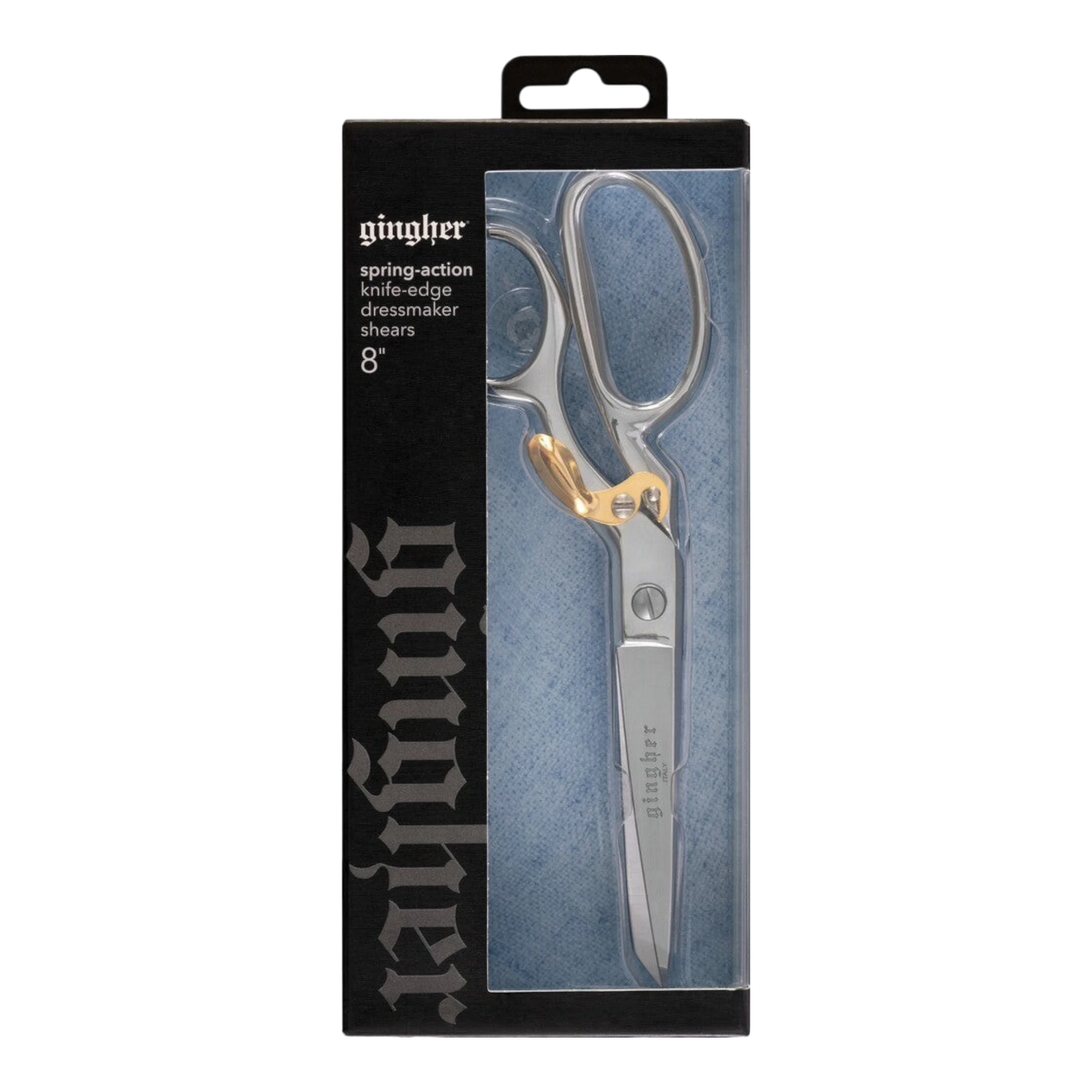 Gingher 203 mm Knife Edge Spring Action Dressmaker Shears , quilting and fabric cutting