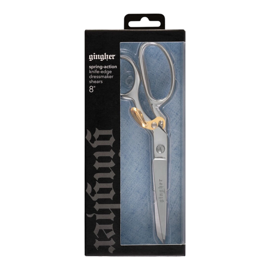 Gingher 203 mm Knife Edge Spring Action Dressmaker Shears , quilting and fabric cutting