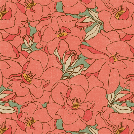 Rosy Deco-Organic Zepherine Red sewing and quilting product