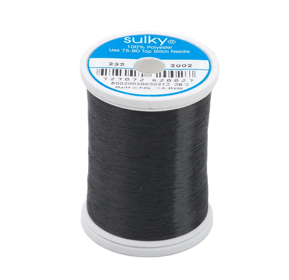 Sulky Invisible Polyester Thread .004 mm 440yds Smoke , piecing and stitching