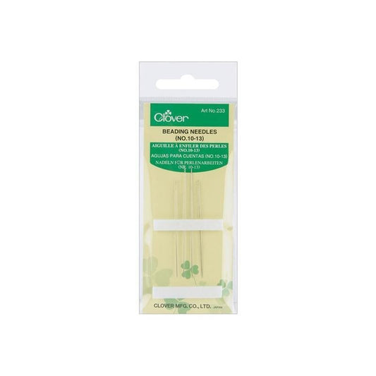 Clover Beading Needles - Size ‎10 & 13 (4-Pack) , quilting and needlework