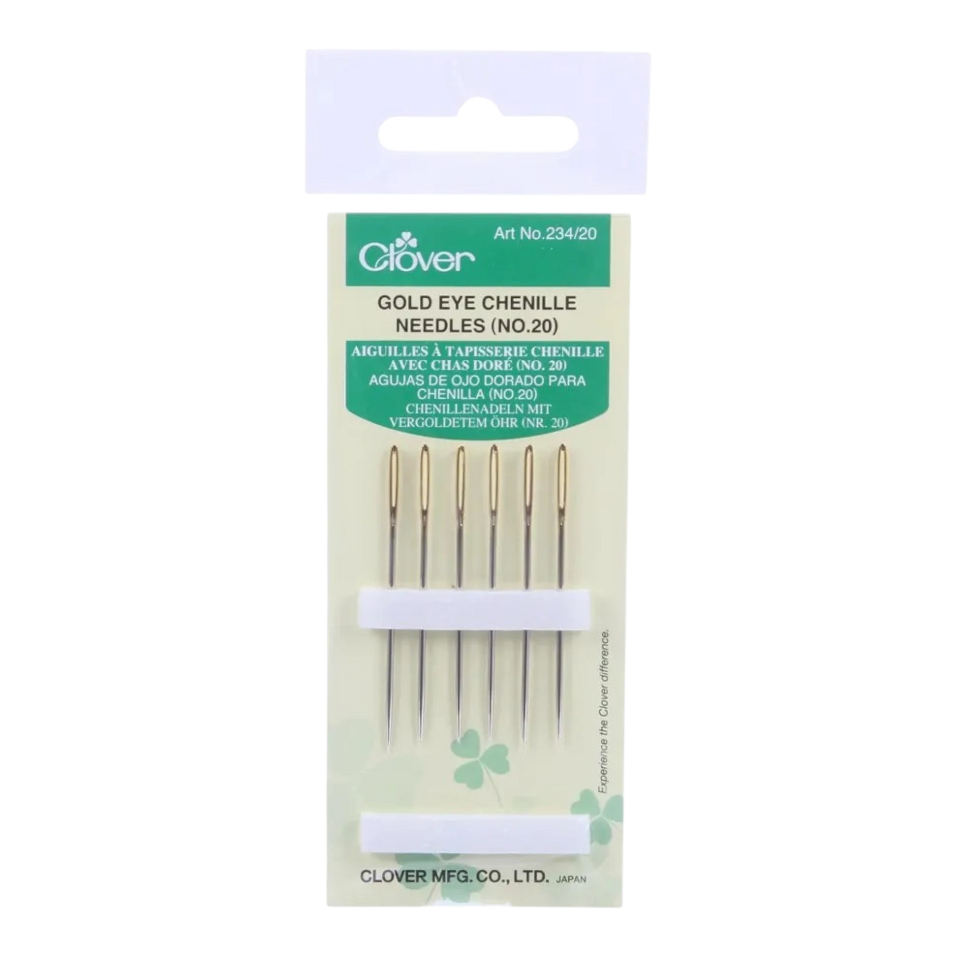 Clover Needle Gold Eye Chenille SZ 20 , quilting and needlework
