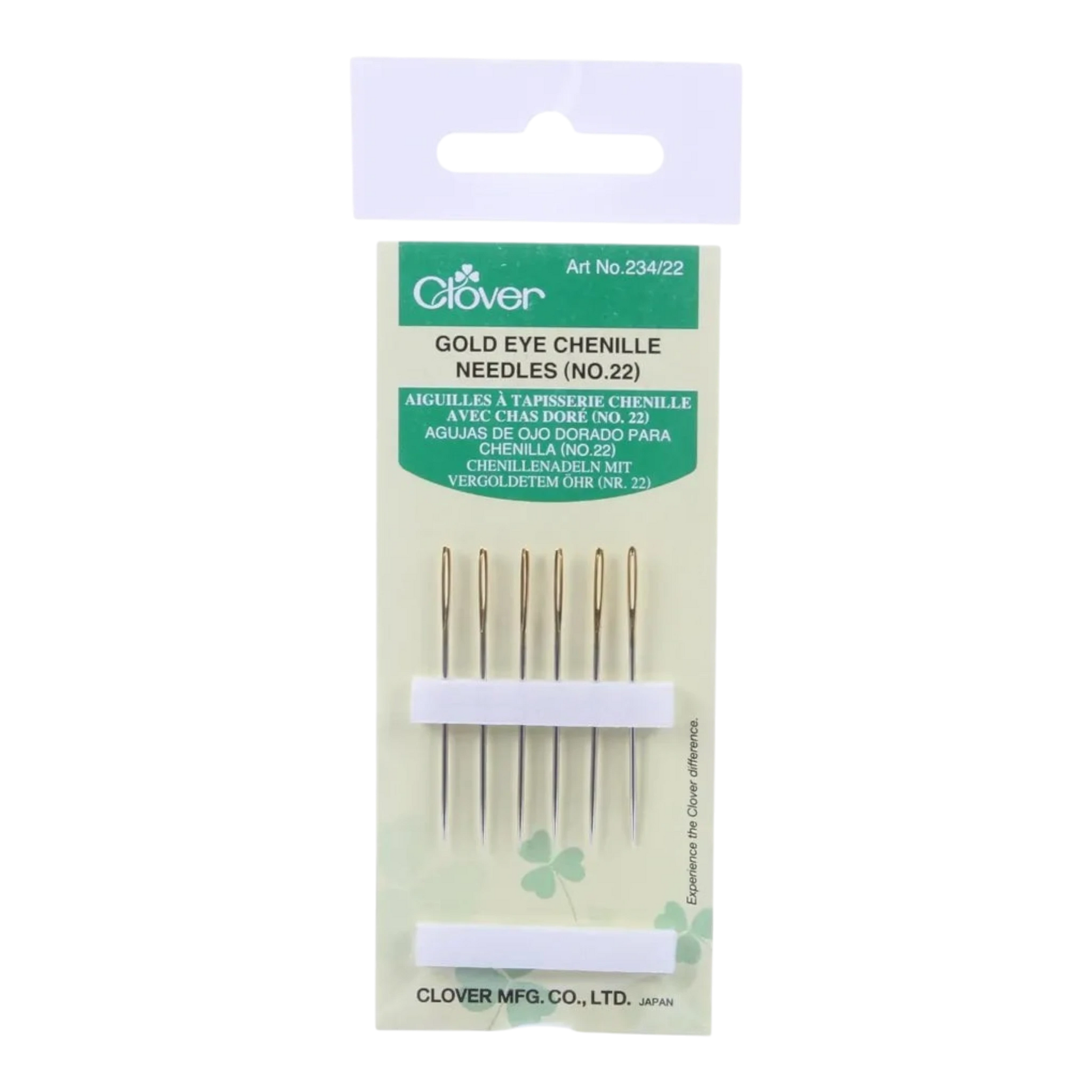 Clover Needle Gold Eye Chenille SZ 22 , quilting and needlework