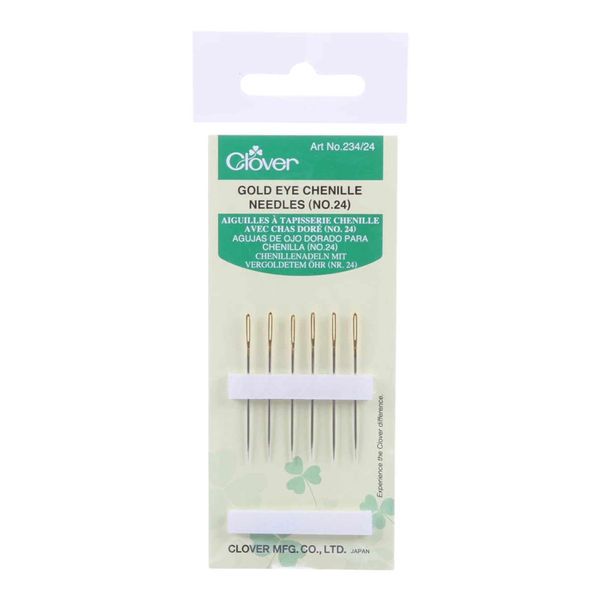 Clover Needle Gold Eye Chenille SZ 24 , quilting and needlework